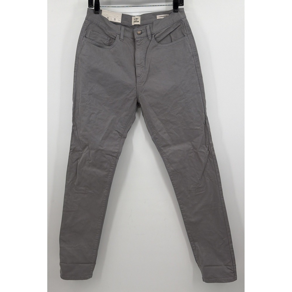 Flint and Tinder Tapered Fit Grey Denim Jeans Mens 30X32 New With Tags